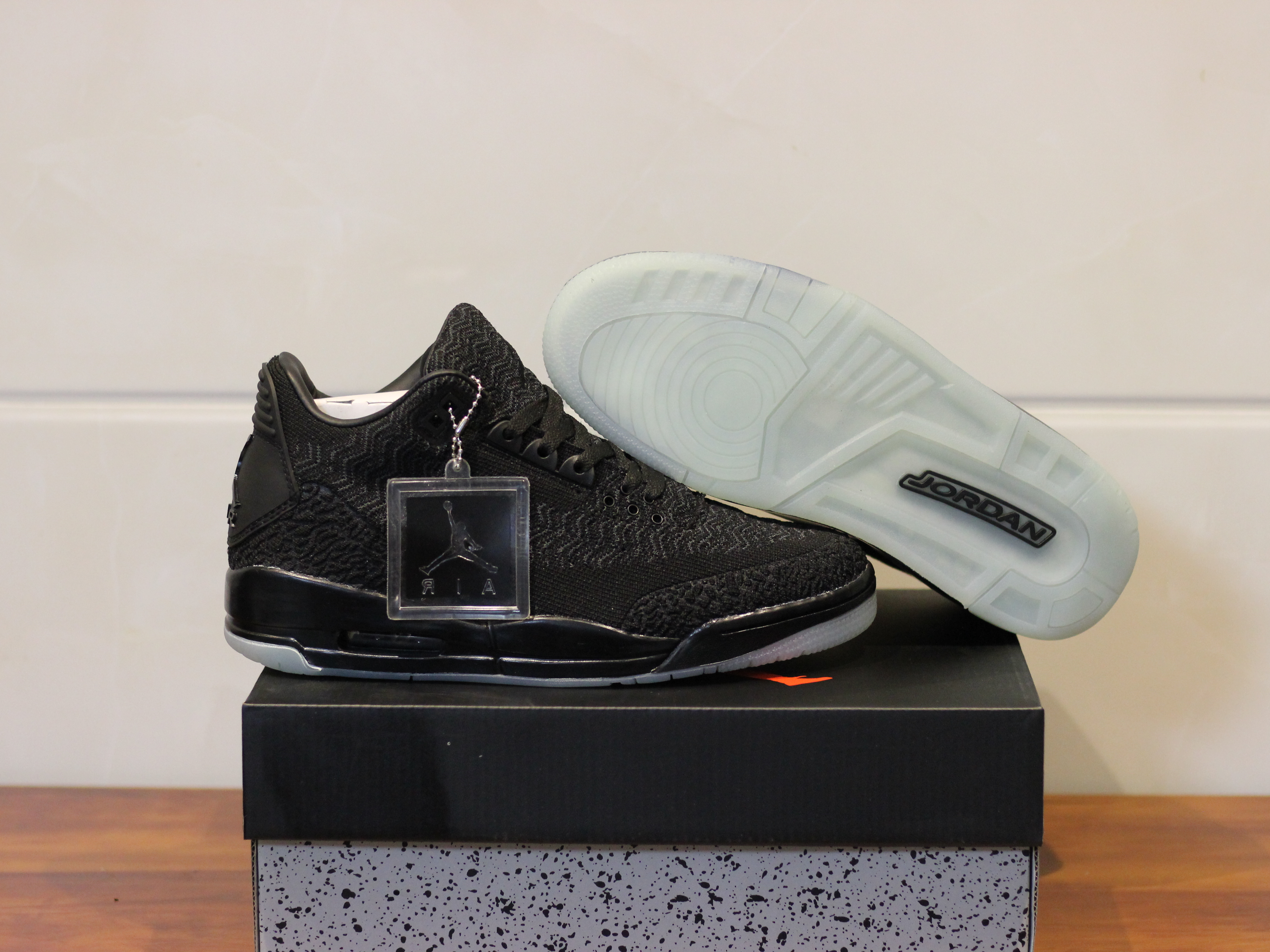 Air Jordan 3 Flyknit Cool Black Shoes